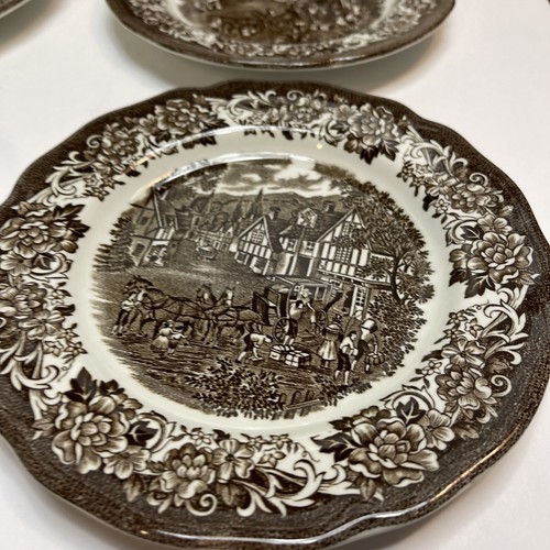 Meakin Royal Staffordshire Stratford Stage Bread & Butter Appetizer Plate Set 6 - Picture 7 of 11