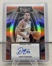 2023 Panini Select Drew Eubanks Select Signature Series Silver Auto Phoenix Suns