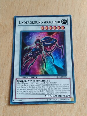 Yugioh Card - Underground Arachnid - DPC5-EN001 LTD EDITION SUPER RARE |  eBay UK
