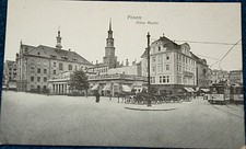 52516 AK Posen Old Market Horse Cart In Front Of Church 1917