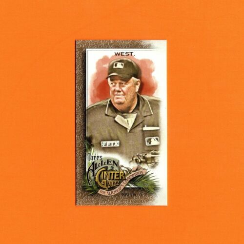 2022 Topps Allen & Ginter Joe West Gold Border Mini Parallel SP #225 MLB Umpire