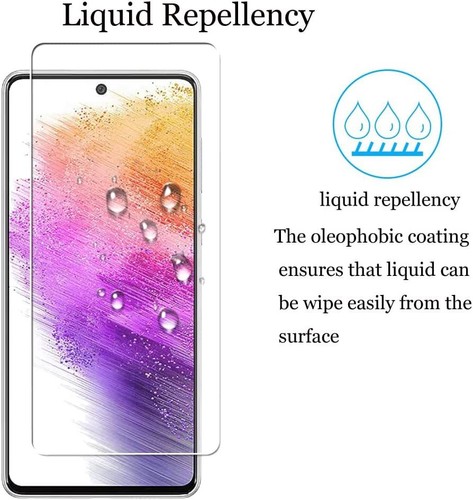 2X vidrio protector (pantalla + cámara) para Samsung Galaxy A73 5G película a prueba de balas Full 9H - Imagen 4 de 6