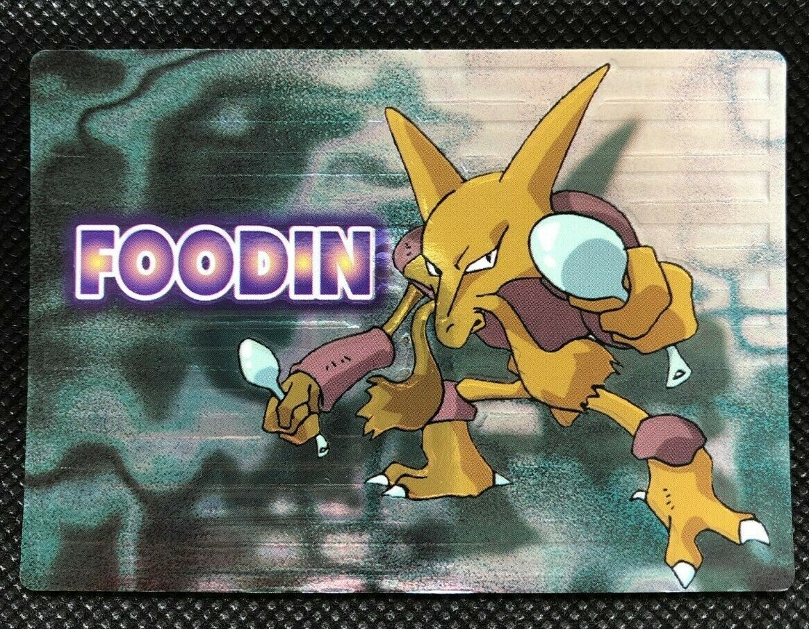 Alakazam Pokemon Get Card TCG Very Rare Vintage Meiji Pocket