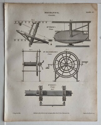 1809 Aufdruck Mechaniker Cranes Equipment Mr Whites Mr Braithwaites Dixon