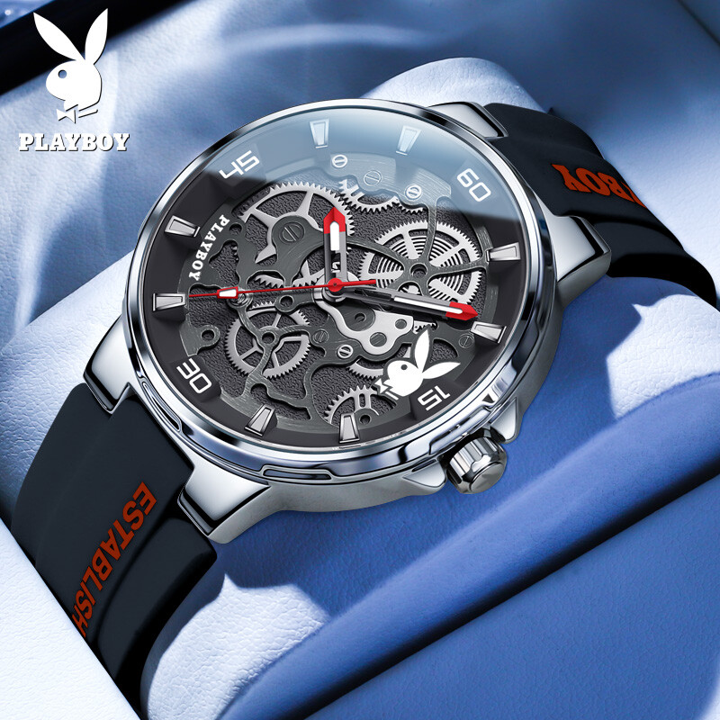 Watch PLAYBOY Men's Original 100% Waterproof Quartz Needle 3052-Y