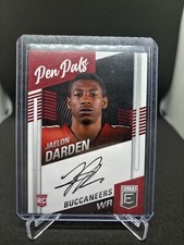 Jaelon Darden 2021 Elite Blue Ink Pen Pals Oncard Auto RC SSP Buccaneers