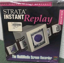 Strata Instant Replay Multimedia Screen Recorder Software Macintosh