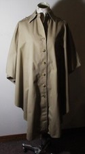 Women's Weather Wise Tan Taupe Cape Button Overcoat Size 5/6