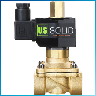 Magnetventil 3/4'' 12V DC Messing für Wasser Luft Öl G Gewinde stromlos offen