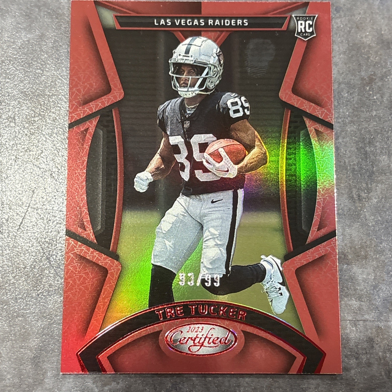Tre Tucker Panini Certified #172 Mirror Red