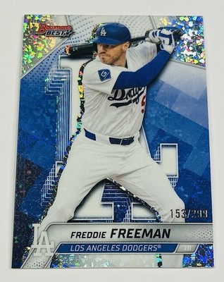 Freddie Freeman 2025 Bowman’s Best #93 Mini Diamond Refractor 153/299 Dodgers