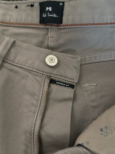 Paul Smith Tapered-Fit Garment Dyed Jeans Khaki Men’s 32x32 - Picture 4 of 8