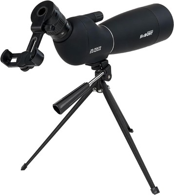 SVBONY SV28 Spotting Scopes with Tripod, 25-75x70 25-75x70mm, black 
