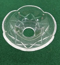 Vintage Chandelier Lamp Replacement Crystal Bobeche Cup 3 3/4".  7 Available.  