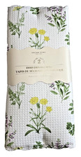 DREAM HOME DISH DRYING MATS 2 15 X 20 HERBS 100 POLYESTER NIP