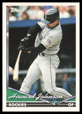1994 Topps Traded #82T Howard Johnson Colorado Rockies Baseball Card