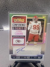 2023 Contenders Keondre Coburn Rookie Conference Ticket Auto Autograph #31/75