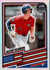 2026 Panini Stars & Stripes Jacob Seamon Silver Prizm Team USA Rookie RC SP