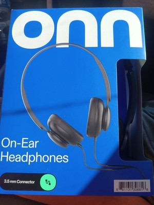 ONN On-Ear Headphones with 3.5mm Jack Adjustable headband *BRAND NEW*