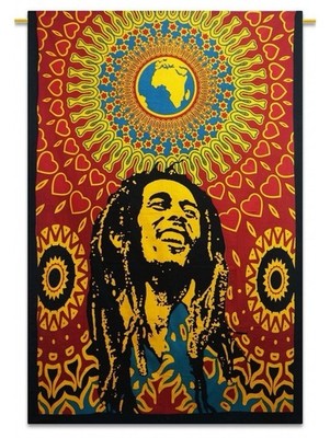Bob Marley One Love Wall Hanging Tapestry Poster Decor 7ft X 4 1/2ft Big