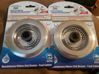 (2) Kitchen SinkShroom Revolutionary Sink Strainer Clog Free Stainless Steel