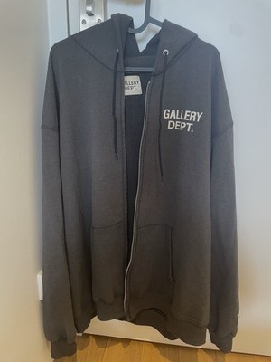 100% Originaler Gallery Dept. Department Zip Up Hoodie Jacke Grey