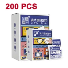 200X Lens cleaning wipes Glasses Cloth To Wipe Glasses Paper Glasses