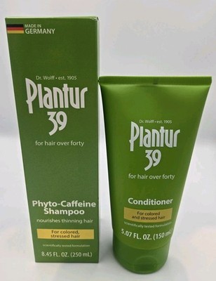 Plantur 39 Phyto-Caffeine Shampoo 8.45oz & Conditioner 5.07oz New Set