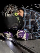 NEW In Bag! DIXXON Flannel, TIG FR Flannel, Black W/Blue Plaid Flannel Shirt XL