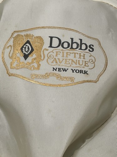 Vintage Dobbs Fifth Avenue New York Brown Fedora Hat Size 7 1/4 - Picture 8 of 11