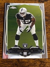 2014 KHALIL MACK-- Topps Chrome #184 -- ROOKIE CARD--OAKLAND RAIDERS-- NM++. rookie card picture