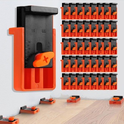 Flooring Spacers 40 Pack Adjustable 1/4 to 1 Inch Vinyl Laminate Wood Install