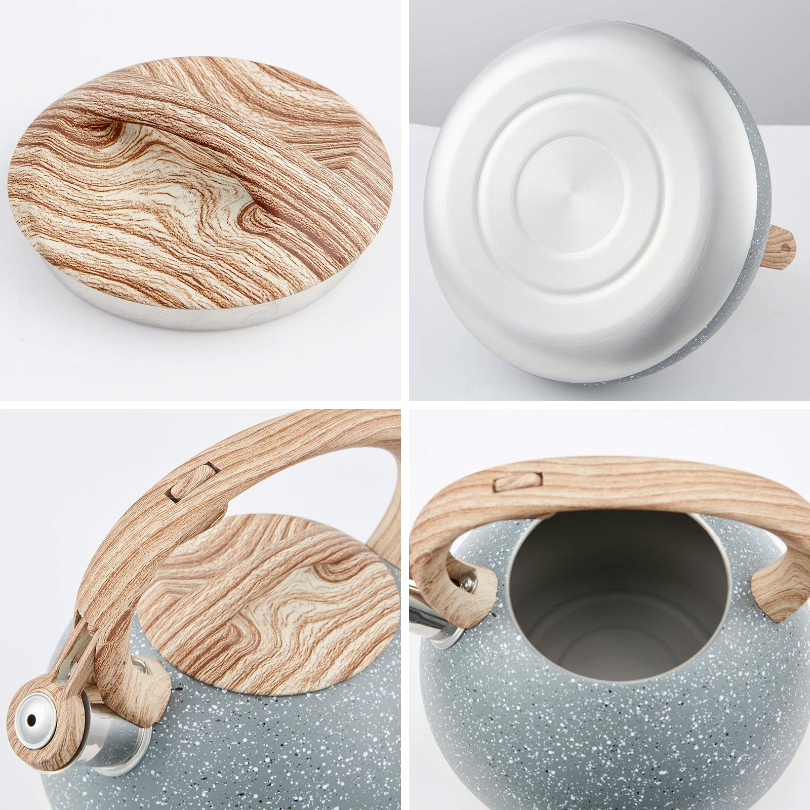 s-p Whistling Tea Kettle Stainless Steel Teapot,Teakettle for Stovetop Induct...
