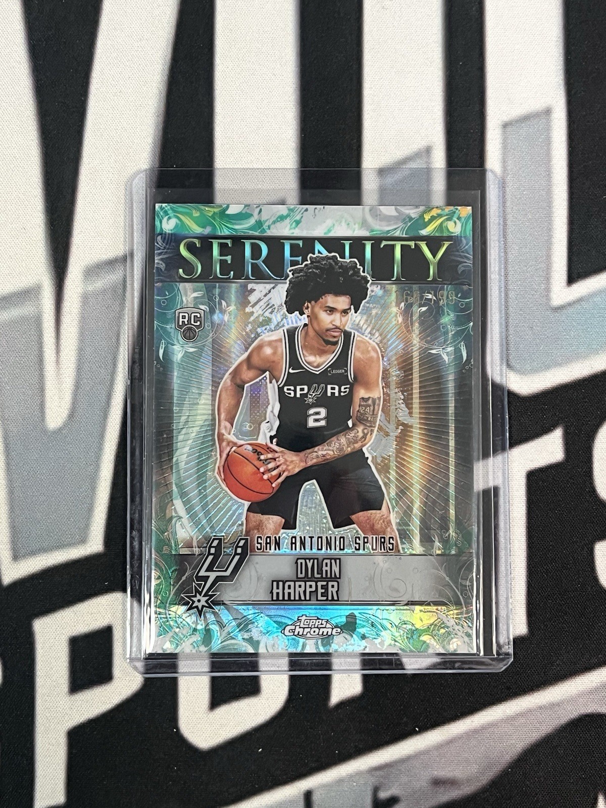 2025-26 Topps Chrome Dylan Harper Serenity Aqua Refractor /199 RC