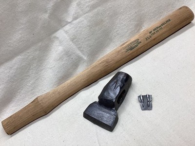 Vintage Blacksmiths Fuller Hammer ? 15.9 oz Head NOS Handle Unique L K !