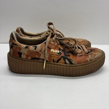 PUMA Fenty x Rihanna Suede Creepers Orange Camo Women’s Size 7.5