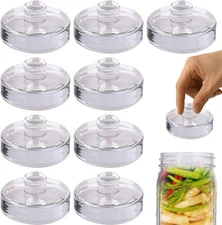 Eleganttime 9 Pack Glass Fermentation Weights with Easy Weight-9pcs 