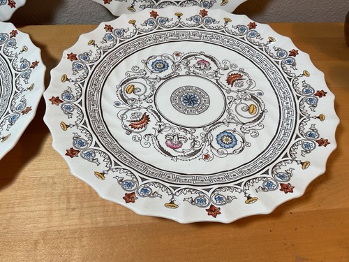 Copeland Spode Florence Set of Four Scalloped Edge 10.5" Dinner Plates - Picture 3 of 12