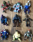 Vintage TMNT Teenage Mutant Ninja Turtles Action Figures Lot of 9