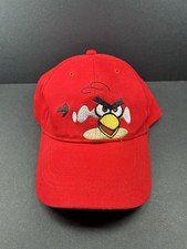 ANGRY BIRDS Embroidered Youth Red Adjustable Baseball Hat Cap OSFM