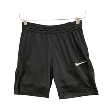 Nike Shorts Unisex Kids S Black Dri-FIT Mesh Elastic Waist Running Gym Summer