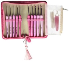 Tulip Etimo Rose Crochet Hook Set, multicolor, 2,2.5,3.0,3.5,4.0,4.5,5.0,5.5,6.0