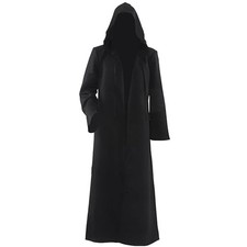 Men  Kids Hooded Tunic Robe Halloween Cosplay Costume Cloak Hooded Cape Costume