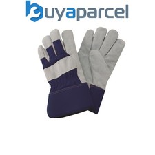 Image of Kent & Stowe 70105376 Navy Fleece Lined Rigger Gloves Ladies Medium K/S70105376