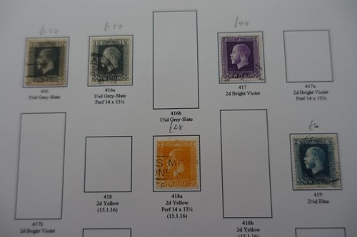 NEW ZEALAND EDVII to KGV Stamp Collection - Identified Stamps - Picture 7 of 22