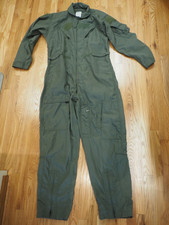 U.S. Military Flight Suit Flyer Mens Summer CWU 27/P Aramid Coveralls Sz 44L