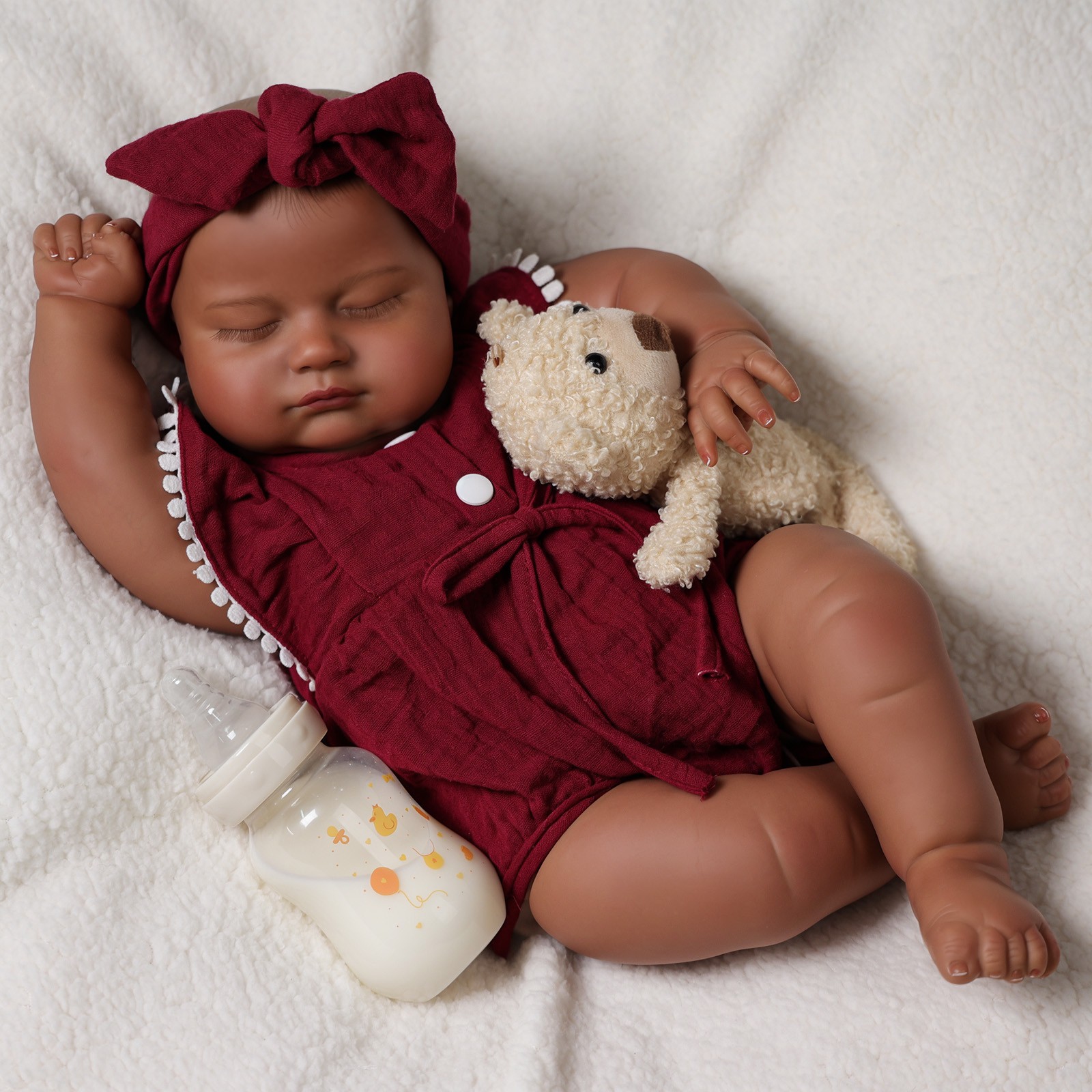 Black Girl 20 Inch Soft Feeling Baby Dolls