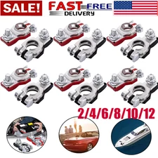 New Battery Terminal Connector Top Post Positive Negative Heavy Duty Universal