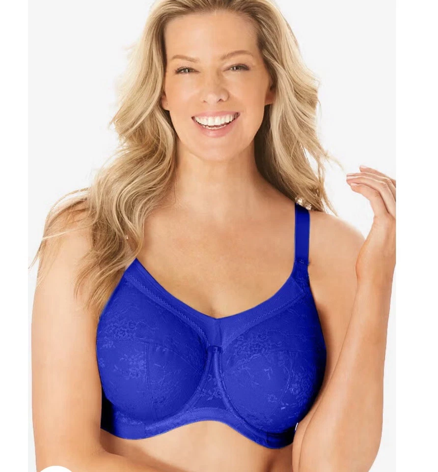 Sujetador de copa completa Goddess Verity UW en encaje ultramarino #GD700204 EE. UU. Tallas H-O Nuevo con etiquetas $56 Foto 4 de 4