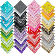 Misscrafts 56Pcs Quilting Fabric 100 Cotton Craft Fabric Bundle 10X10 Inches Sq